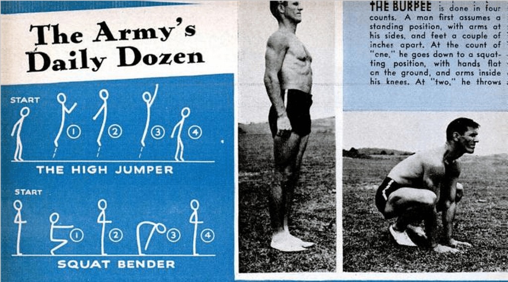 Popular Science Feb 1944 - Burpees for High-Intensity Interval Training - HIIT