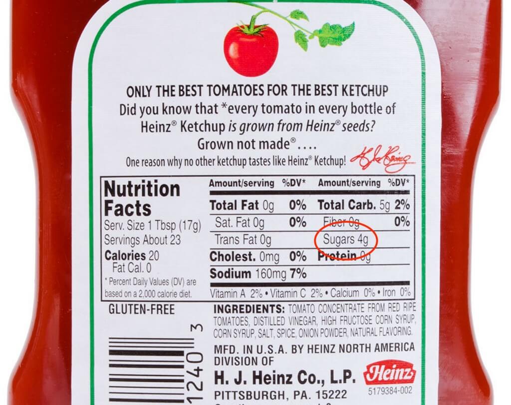 Tabela Nutricional Ketchup Heinz - RETOEDU